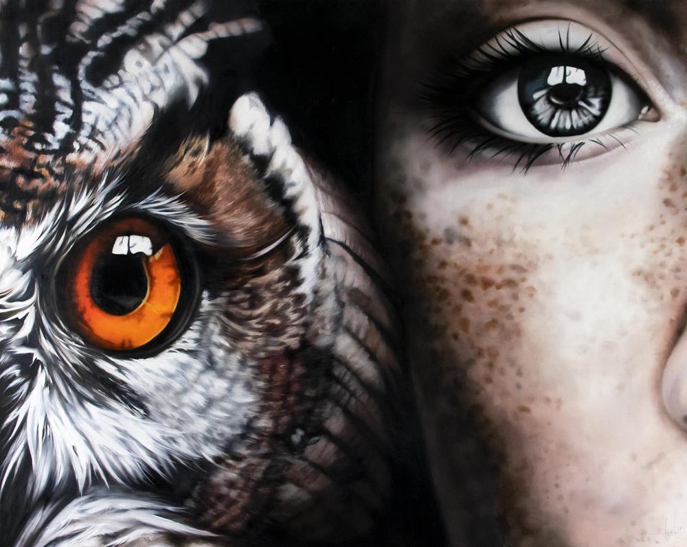 Eyes 100 x 80 cm - Peintures