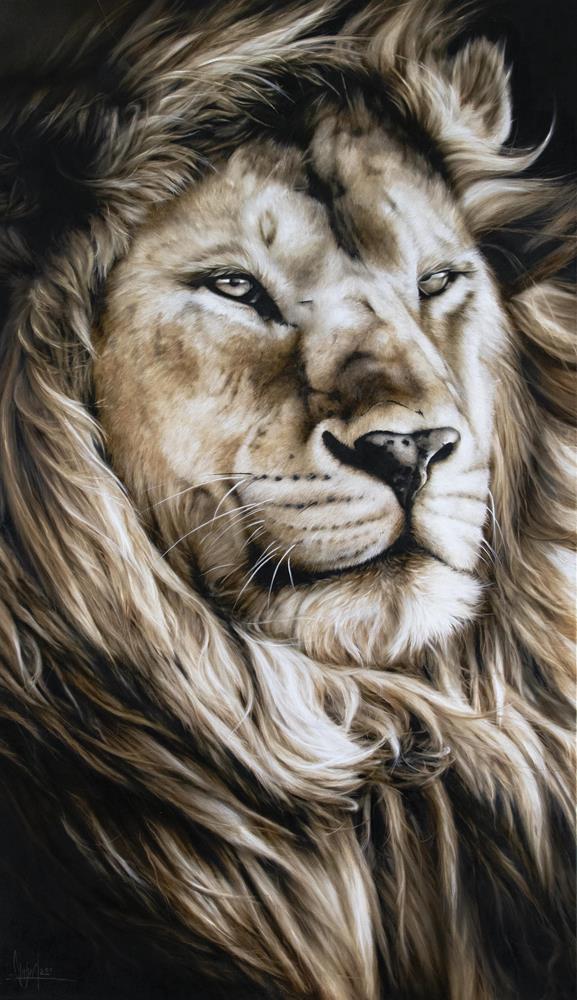 Lion 120x70 cm - Malereien