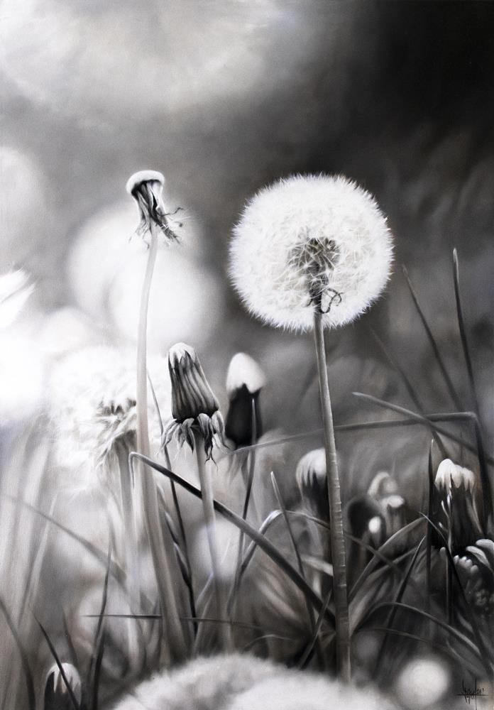 Dandelion meadow 100 x 70 cm