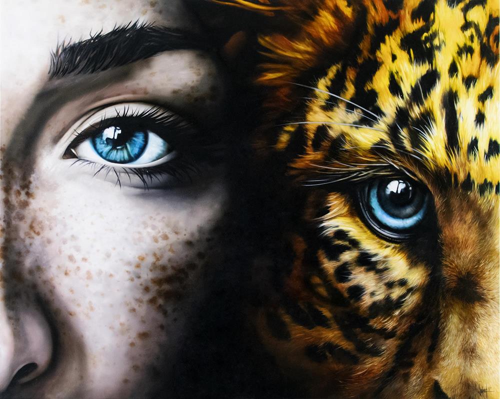 Blue Eyes 100 x 80 cm - Malereien