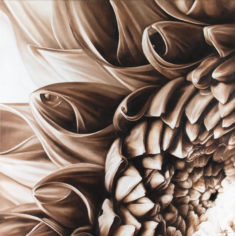 Gerbera 90x90 cm - Malereien