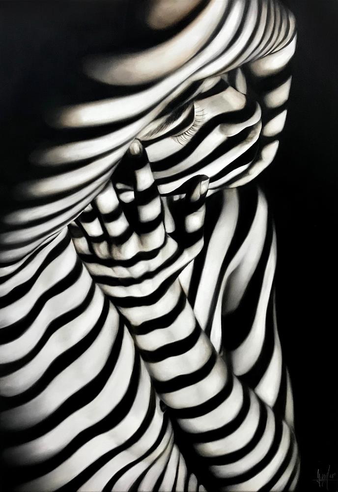 Jeu d'ombre 100 x 70 cm - Peintures